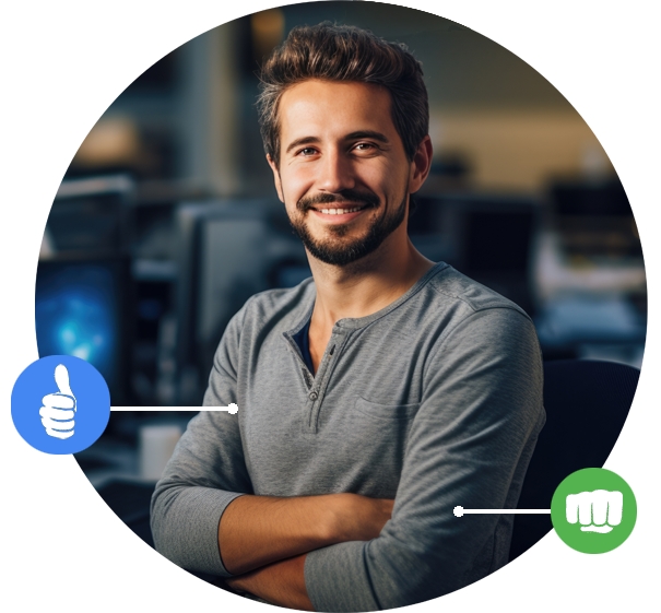 Data Engineer Smiling