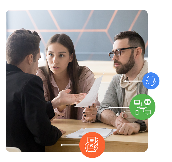 Business Colleagues Troubleshooting SIP Trunk